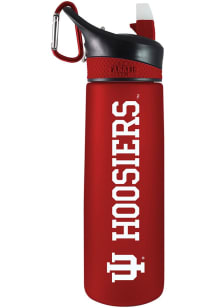 Red Indiana Hoosiers 24oz Tritan Plastic Water Bottle