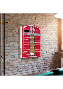 Red Ohio State Buckeyes Wall Art Hanging Corn Hole