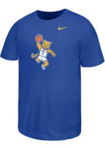 Nike Pitt Panthers Youth Blue Basketball Roc Short Sleeve T-Shirt