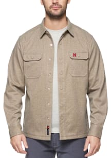 Nebraska Cornhuskers Mens Oatmeal Hamlin Stretch Twill Light Weight Jacket