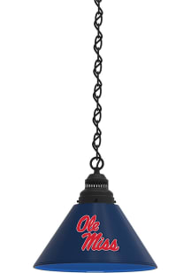Ole Miss Rebels Single Black Billiard Lamp
