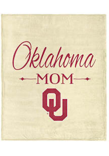 Oklahoma Sooners Mom Silk Touch Fleece Blanket - White