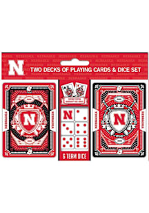 Nebraska Cornhuskers 2pk Playing Card & Dice Set Playing Cards