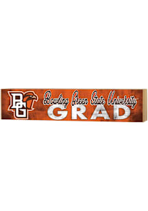 KH Sports Fan Bowling Green Falcons 3x13 Block Sign Grad Sign - Orange