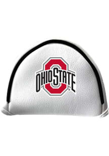 White Ohio State Buckeyes Mallet Putter Cover