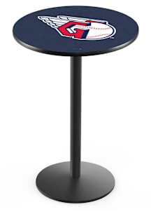Cleveland Guardians Black Round Base Pub Table