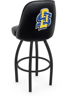South Dakota State Jackrabbits Padded Swivel Pub Stool - Black