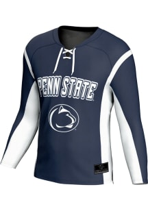 Mens Penn State Nittany Lions Navy Blue ProSphere Rival Hockey Jersey
