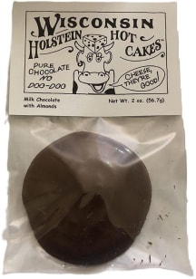 Wisconsin Holstein Hot Cakes Milk Chocolate Almonds Candy