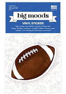 Football Football Illustration Stickers - Brown