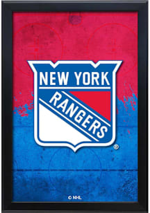 New York Rangers Snap Frame LED Sign - Black