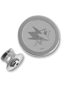 San Jose Sharks Silver Lapel Mens Tie Tack