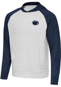 Mens Penn State Nittany Lions Navy Blue Antigua Urgent Hooded Sweatshirt