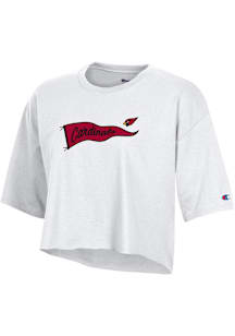 Champion Arizona Cardinals Womens White Boyfriend Short Sleeve T-Shirt