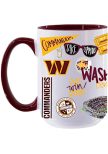 Washington Commanders Cheer Ceramic Mug Ceramic Mug - Burgundy