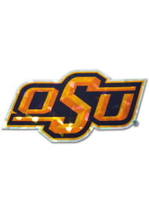 Oklahoma State Cowboys REFLECTIVE LOGO Car Emblem - Orange