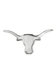 Texas Longhorns Chrome Car Emblem - Silver