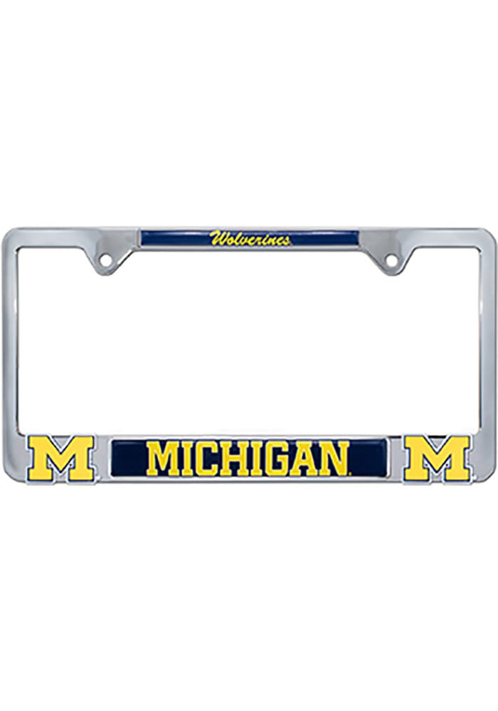 Michigan Wolverines 3D Logo License Frame
