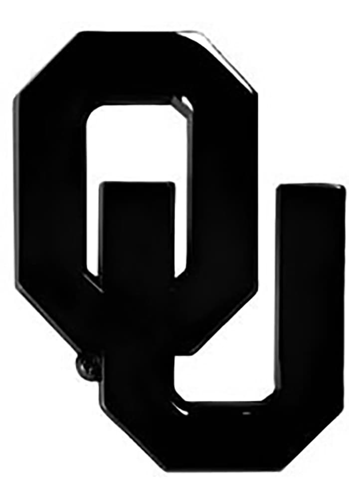 Oklahoma Sooners Metal Car Emblem - BLACK