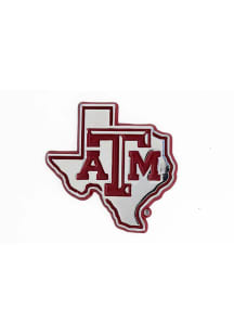 Texas A&amp;M Aggies Metal Car Emblem - Silver