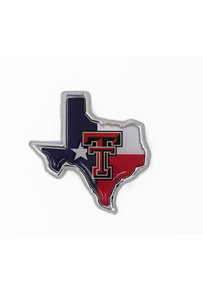 Texas Tech Red Raiders Metal Car Emblem - Red
