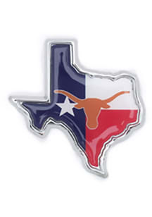 Texas Longhorns Metal Car Emblem - Burnt Orange