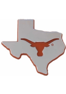 Texas Longhorns Metal Car Emblem - Silver