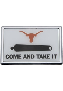 Texas Longhorns Metal Car Emblem - White