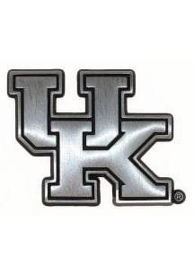 Kentucky Wildcats Matte Chrome Car Emblem - Silver