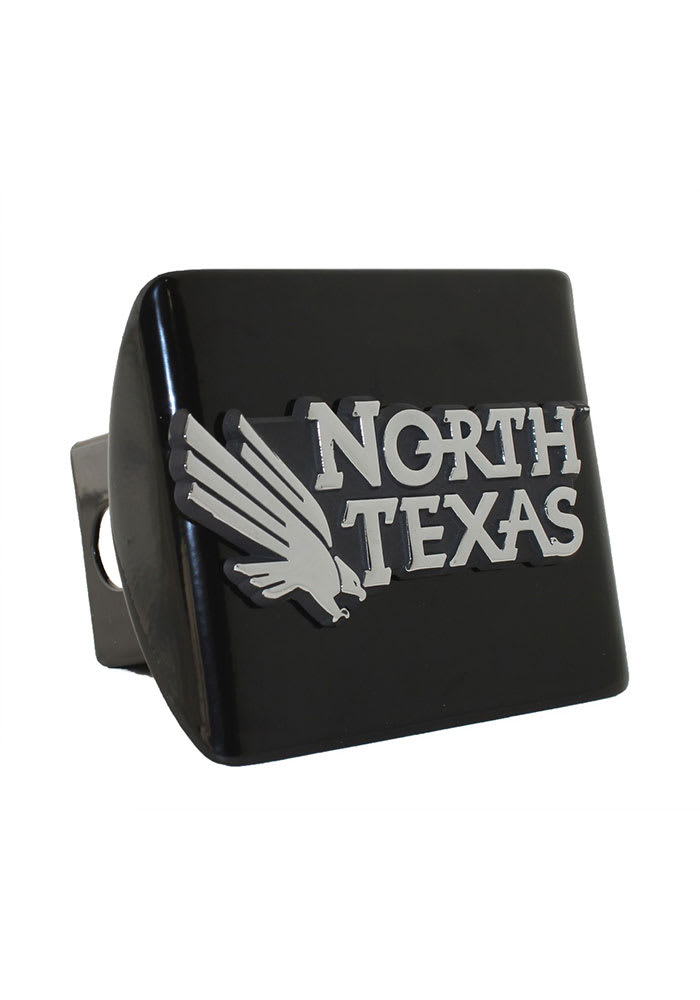 North Texas Mean Green Black Metal Car Accessory Hitch Cover