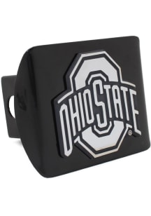 Ohio State Buckeyes Black Metal Car Accessory Hitch Cover