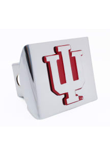 Indiana Hoosiers Black Metal Car Accessory Hitch Cover