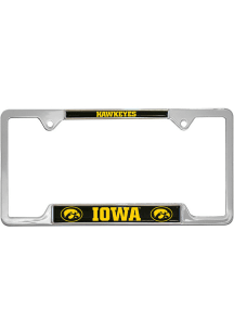 Black Iowa Hawkeyes 3D Metal License Frame