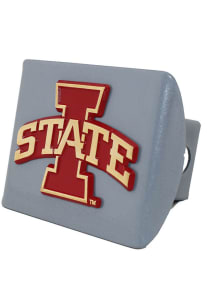 Iowa State Cyclones Silver Metal Car Accessory Hitch Cover