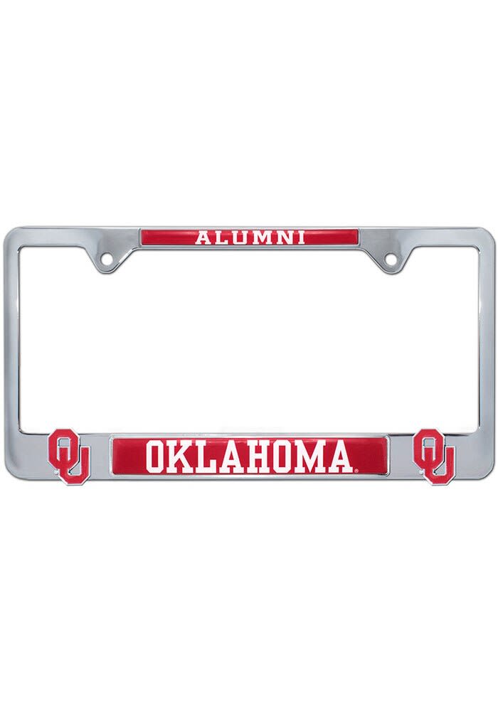 Oklahoma Sooners License Frame Oklahoma Metal License Plate Holder RED