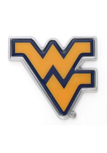 West Virginia Mountaineers Color Chrome Car Emblem - Navy Blue