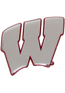 Red Wisconsin Badgers Color Chrome Car Emblem