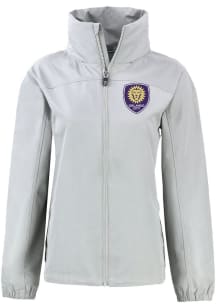 Cutter and Buck Orlando City SC Womens Grey Charter Eco Light Weight Jacket