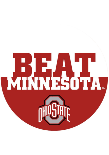 Red Ohio State Buckeyes BEAT Minnesota 3&quot; Button
