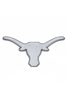 Texas Longhorns Stainless Steel Car Emblem - Silver