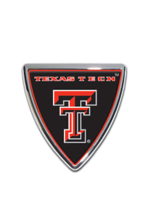 Texas Tech Red Raiders Domed Shield Car Emblem - Black