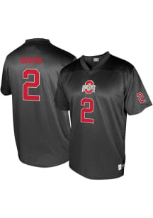 Caleb Downs Genuine Collective Mens Black Ohio State Buckeyes NIL Player Name and Number Football..