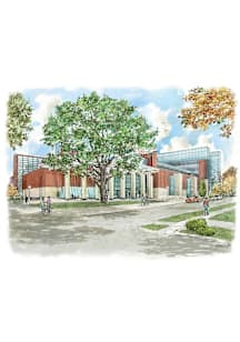 Ann Arbor Ross School of Business Illustration Card - Blue