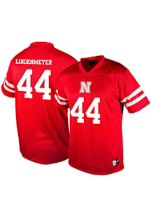 Mens Nebraska Cornhuskers Red Genuine Collective NIL Football Jersey