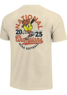 Texas Longhorns Natural Swinging Cowboy National Champions Short Sleeve T Shirt