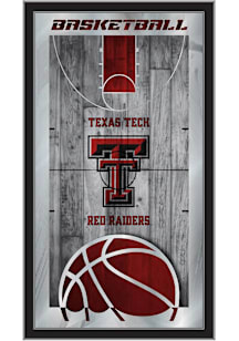Texas Tech Red Raiders Basketball Hanging Back Bar Mirror