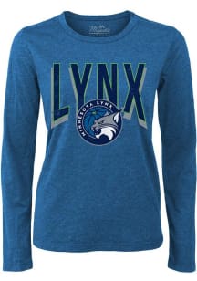Minnesota Lynx Womens Light Blue Boyfriend LS Tee
