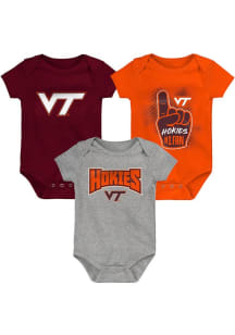 Virginia Tech Hokies Baby Maroon Game On 3 PC Creeper Set One Piece