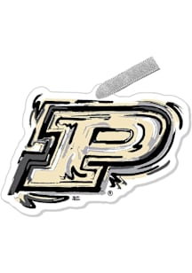 Purdue Boilermakers Justin Patton Logo Ornament - Black