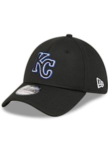 New Era Kansas City Royals Mens Black DL Team Pop 39THIRTY Flex Hat
